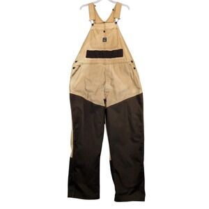 Vintage Pointer Tan Brand Brown Duck Canvas Overalls Mens 44x31 Workwear USA 90s